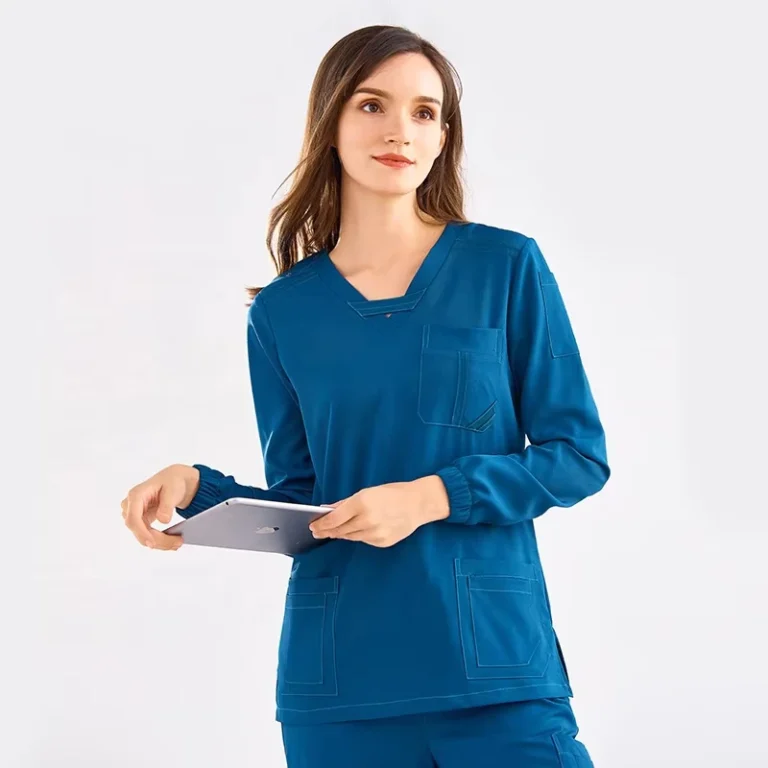 High-Quality-Doctor-Custom-Nursing-Medical-Uniforms-Scrubs-Unisex-Polyester-Scrubs-Uniform