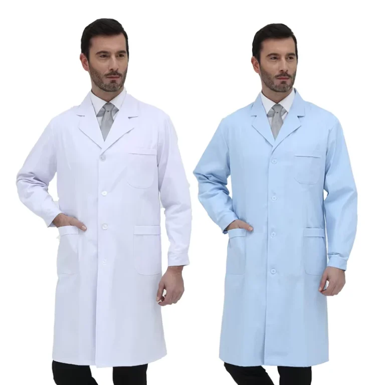 High-Quality-Doctor-Uniform-Hospital-Blouse-Lab-Coat-Uniformes-De-Hospital-Unisex-Medical-Scrubs-Custom-Anti-static-White-Woven