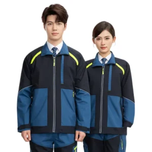 High Quality Durable Rip Resistant Waterproof Work Coverall Miner Safety Work Clothes with Reflective Strips