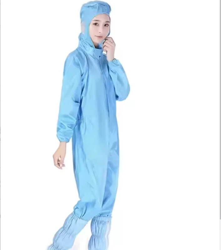 High-Quality-ESD-Anti-Static-Coverall-w-Cap-Ideal-Zip-Jumpsuit-for-Spray-Paint-Dust-Free-Workshop-Clean-Room-Lab