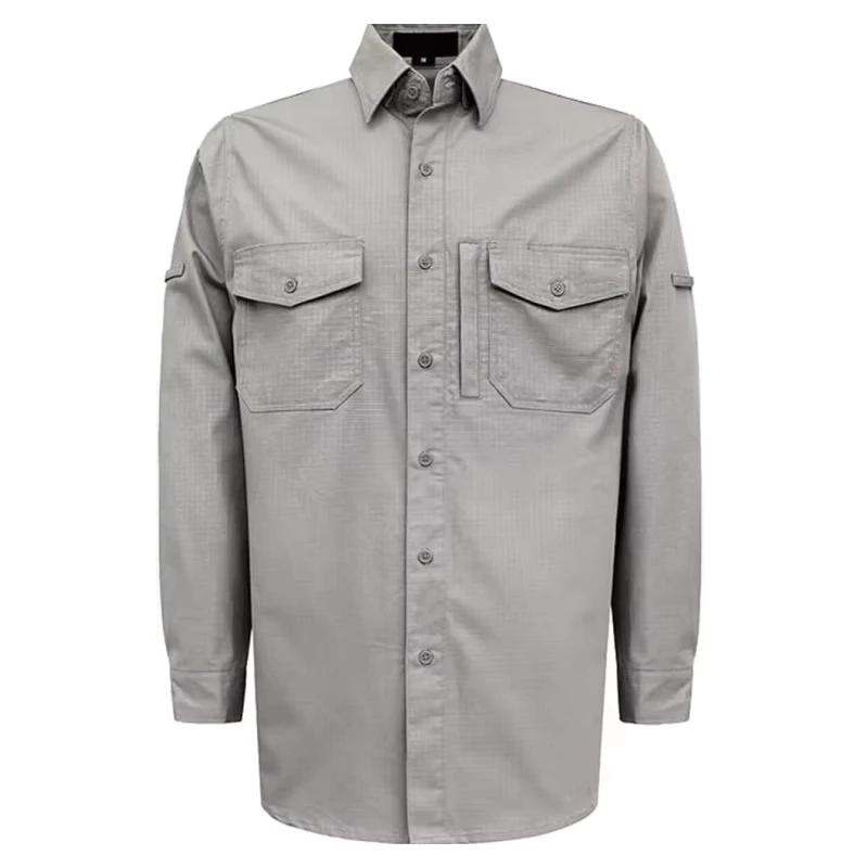 High Quality Fire Proof NFPA 2112 Adjustable Cuffs 6OZ Workwear Flame Retardant FR Work Shirts