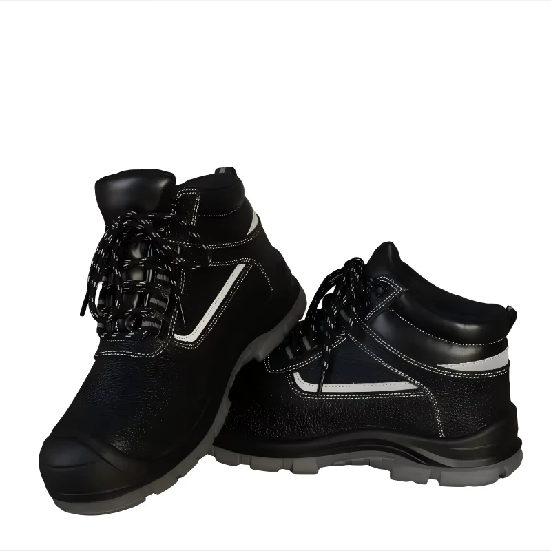 High Quality Genuine Leather Protective Footwear Steel Toe Industrial Construction Men's Safety Shoes