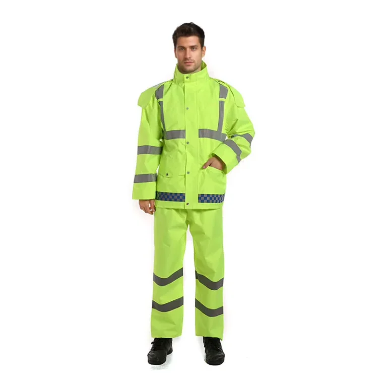 High-Quality-Heavy-Duty-Hi-Vis-Rain-Gear-Rain-Suit-Work-Rain-Coat-Durable-Oxford-Rain-Jacket-Coat-with-Pants