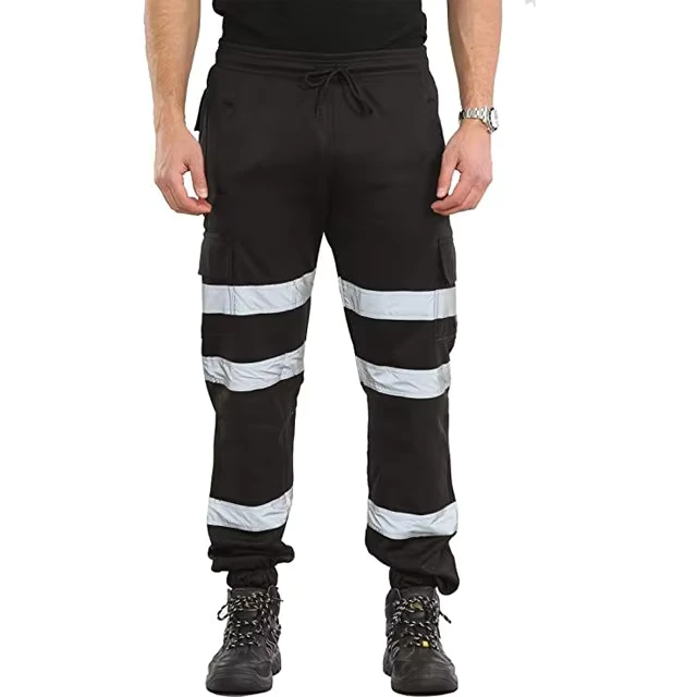 High Quality Hi Vis Construction Work Trouser Pants Breathable Multi Pockets Cargo Pants For Men