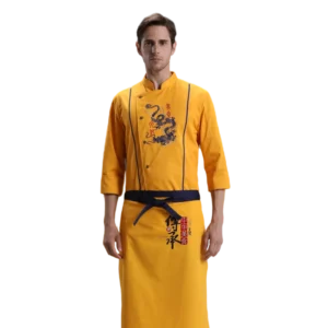 High Quality Long Sleeve Restaurant Uniform Men Restaurant Clothing Uniform Chinese Restaurant Uniform Designs