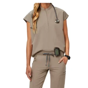 High Quality Luxury Medical Scrubs Custom Logo Workwear Sets for Doctors Nurses Soft Woven Fabric XL Size Hospital Uniforms