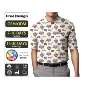 High Quality Man Short Sleeve Tops Casual Plain Dyed Business Shirt Ice Silk Polo T shirt Custom logo Custom Style