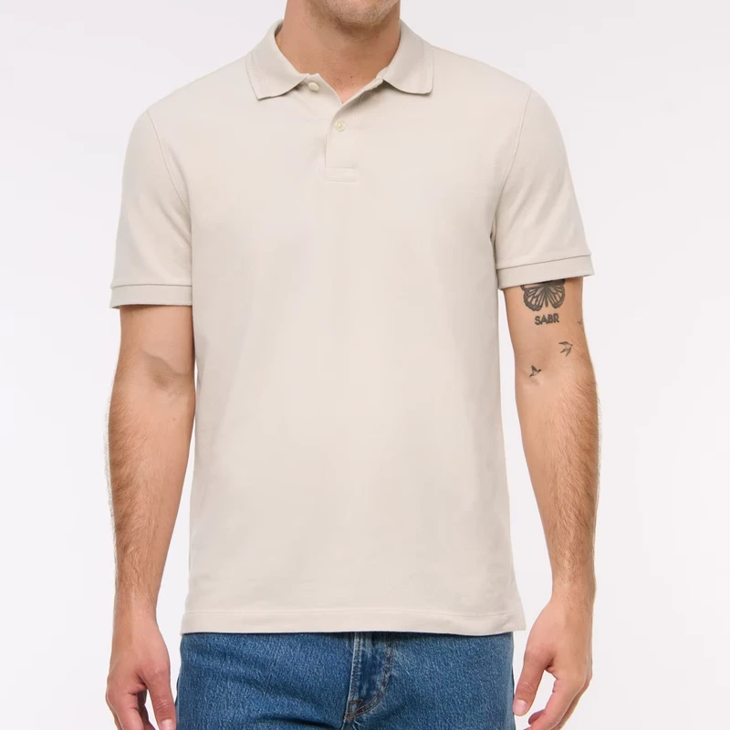 High Quality Men Summer Polo Shirts 100% Cotton Breathable Short Sleeve Polo Neck with Solid Color Knitted Custom T shirt