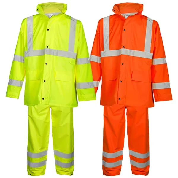 High Quality Men Women's Waterproof Rain Gear Oxford Cloth Raincoat Pants Reflective for Outdoor Hiking Motorcycle