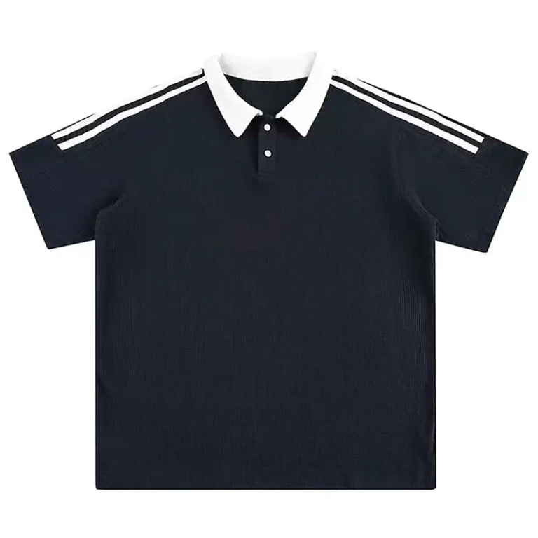High-Quality-Mens-Customizable-Polyester-Cotton-Blended-Summer-Polo-Shirts