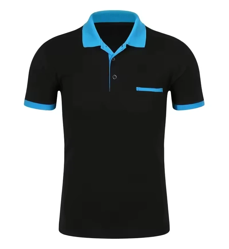 High Quality Men's Polyester Cotton Polos Shirt Embroidered T Shirt Knitted for Polo T Shirt Plus Size Matching Work T Shirt