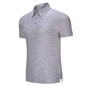 High Quality Men’s for Polo Shirt Breathable Leisure Sports Short Sleeve Polyester Knitted T Shirt