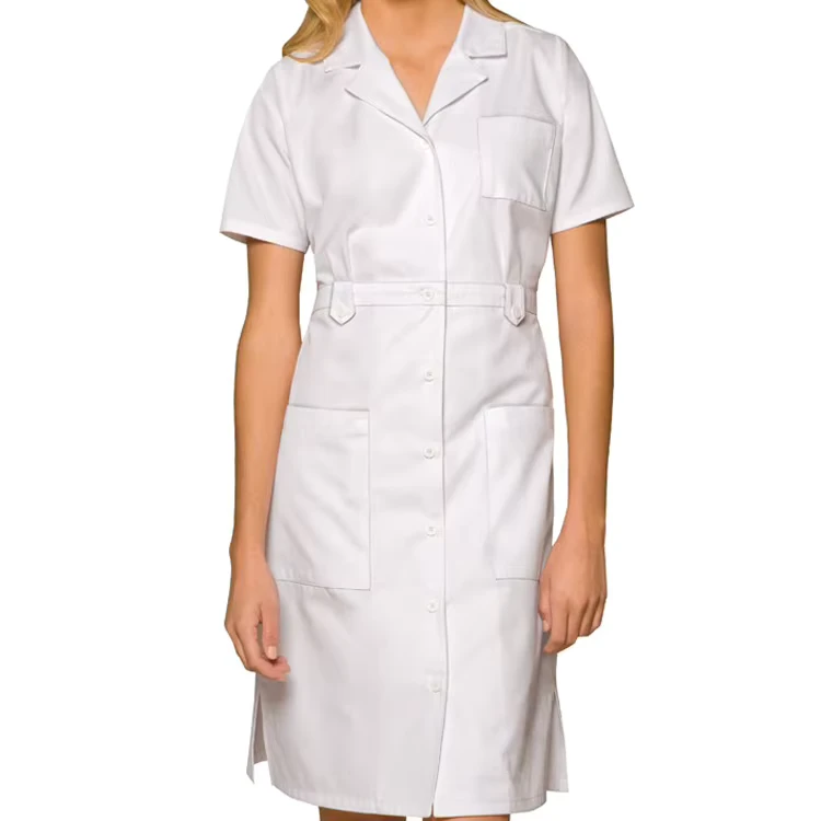 High-Quality-Nursing-Dress-for-Hospital-Unique-Nurse-Uniform-White-Dress-Scrubs-Uniforms-Dress-Skirt