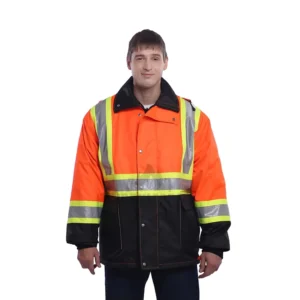 High Quality PU Waterproof Windbreaker Jacket with Welded Seams and Type 2 Protection for Outdoor Mountain Sports and Work Wear