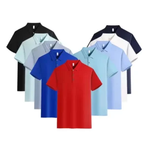 High Quality Plain Golf Polo T Shirt Custom Business Logo Leisure & Breathable Sports T Shirt Men’s Cotton Polo Shirt