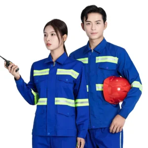 High Quality Polyester Cotton Mechanic Industrial Construction Oil Mining Repair Welding Workwear Uniform