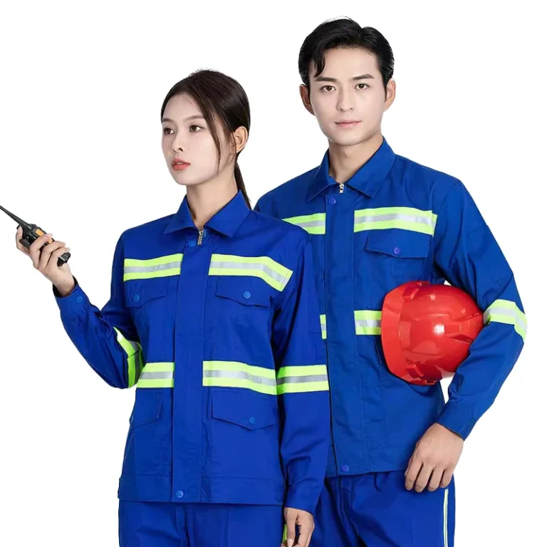 High-Quality-Polyester-Cotton-Mechanic-Industrial-Construction-Oil-Mining-Repair-Welding-Workwear-Uniform