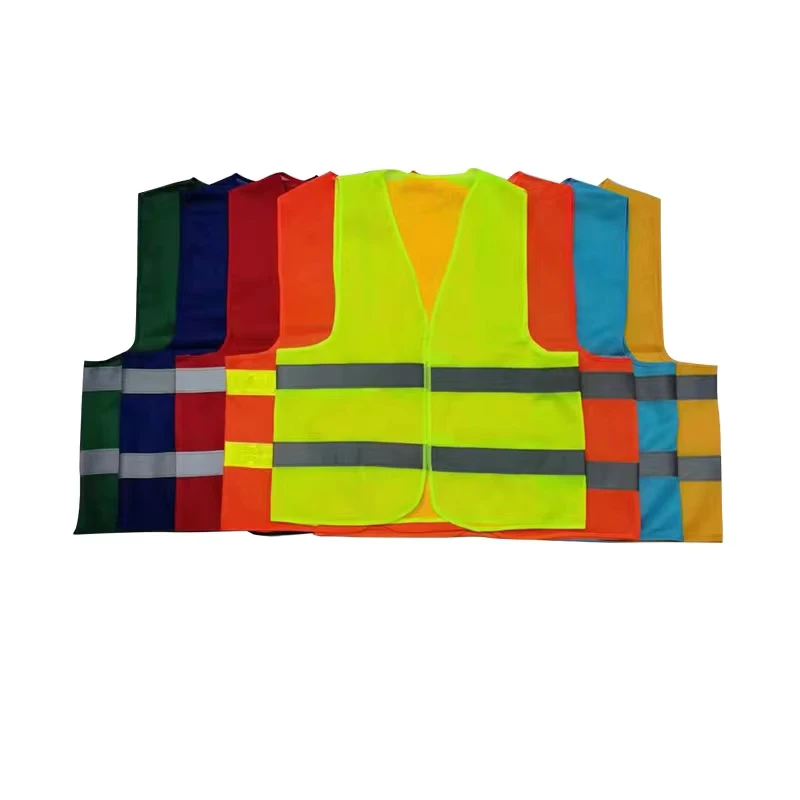 High Quality Polyester Reflective Safety Vests Hi Vis ANSI Class 2 Waterproof Customized Logo LED Flash Anti Static Breathable
