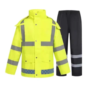 High Quality Raincoat Supplier Construction Worker Reflective Waterproof Raincoats Hivis Rain Jacket Suit