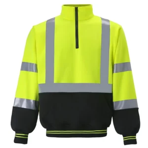 High Quality Reflective Safety Clothing Zipper Sweater with High Visibility for Increased Worker Safety Customizable Logo
