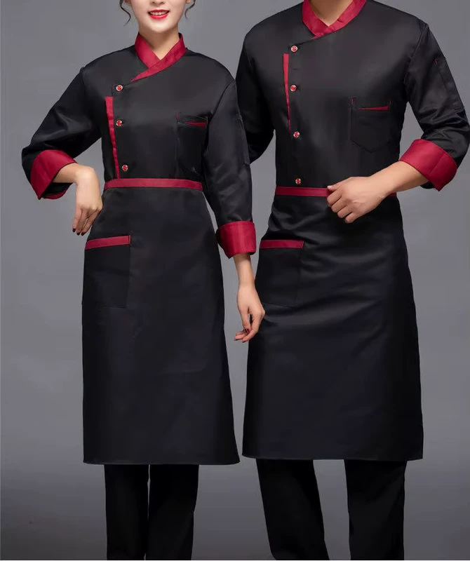High-Quality-Restaurant-Kitchen-Cooking-Chef-Working-Wear-Uniforms-for-Women-Men-Long-Sleeves-Hotel-Uniform-with-Customized-Logo