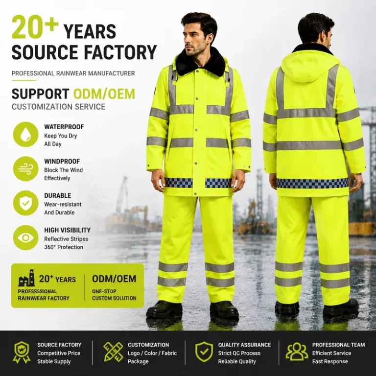 High-Quality-Reusable-Removable-Silk-Cotton-Liner-Warm-Waterproof-Durable-Fashionable-Hiking-Outdoor-Oxford-Cloth-Rain-Suit-1
