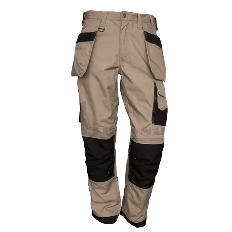 High Quality Rib Stop Men's Work Pants With Corudura Knee Patches Work Wear And Uniform