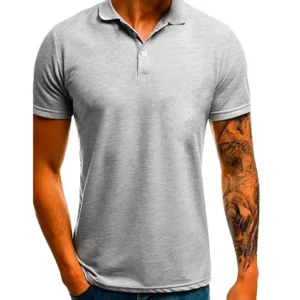 High Quality Short Sleeved Solid Color Golf Shirt Unisex Luxury Design Brand 225 Gram Pure Cotton POLO Shirt for Men’s