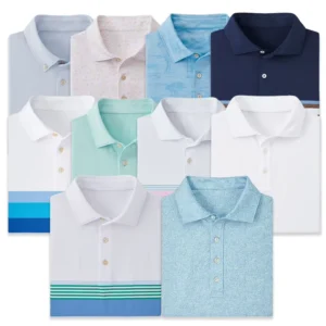 High Quality Slim Fit Golf Shirt Sublimation Digital Full Print Quick Dry Wicking Performance for Polo for Sport