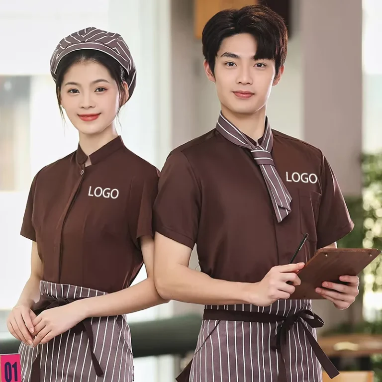 High-Quality-Stand-Collar-Workwear-Shirt-Hotel-Western-Restaurant-Staff-Waiter-Uniforms