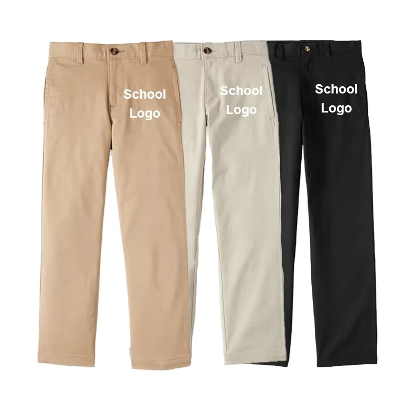 High Quality Stretch Kids Classroom Uniform School Pants