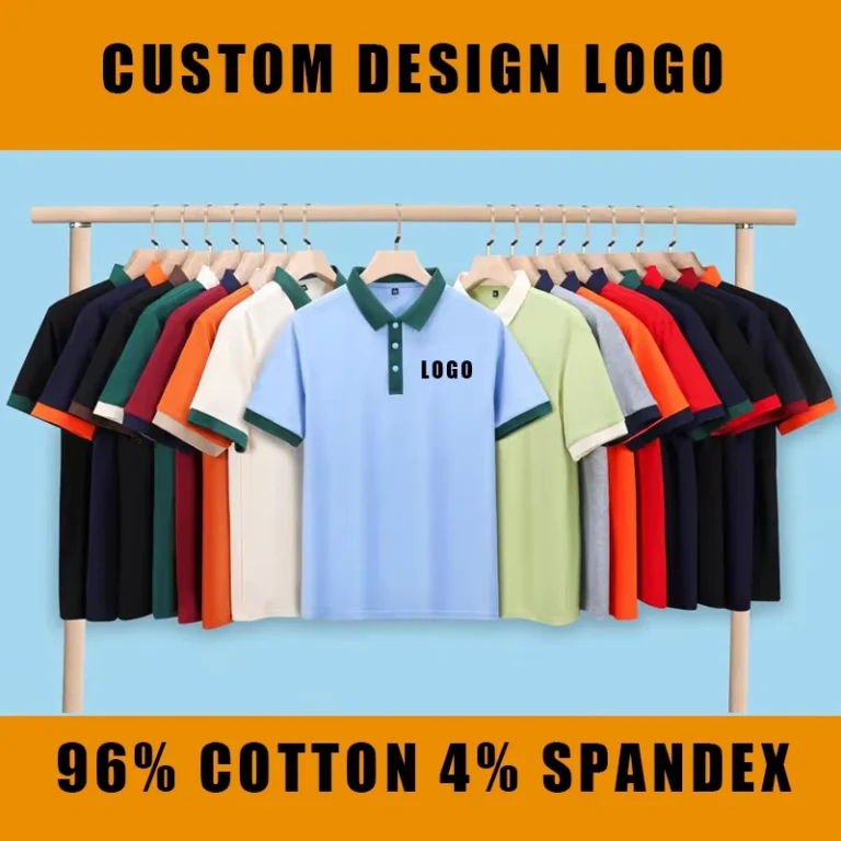 High-Quality-Summer-220gsm-96-Cotton-4-Spandex-Custom-Logo-Design-Polo-Shirts-Breathable-Soft-Business-Women-Men-Polo-T-shirt