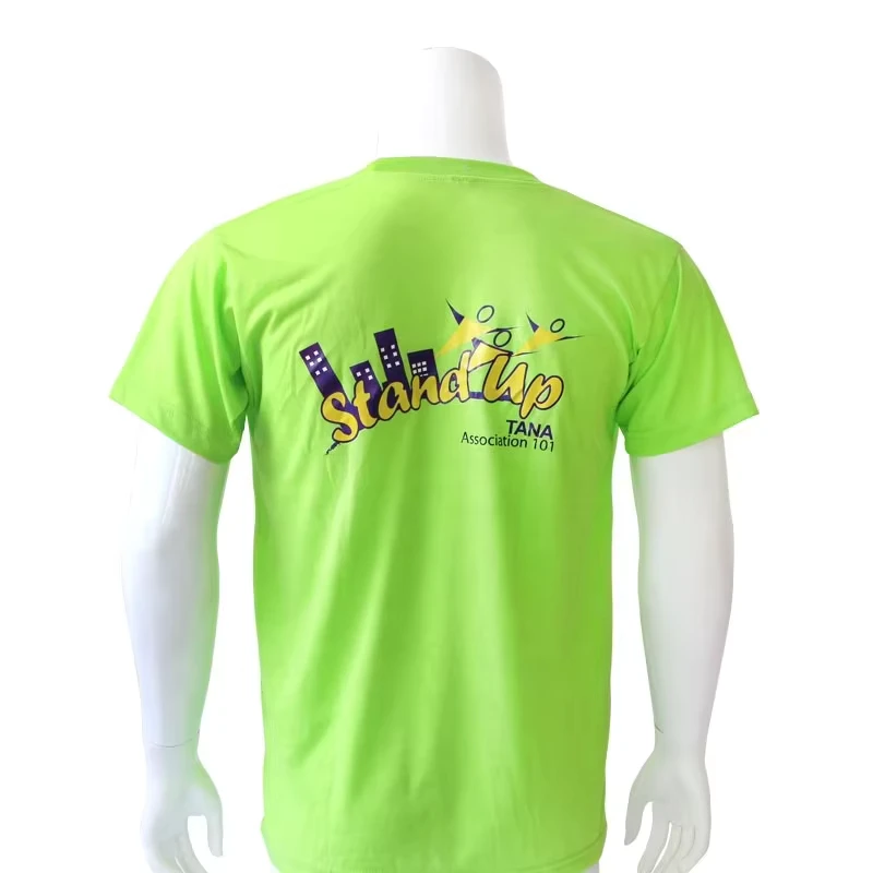 High Quality Unisex 100% Cotton Fitted Custom Sports t Shirt with Heat Transfer Printing