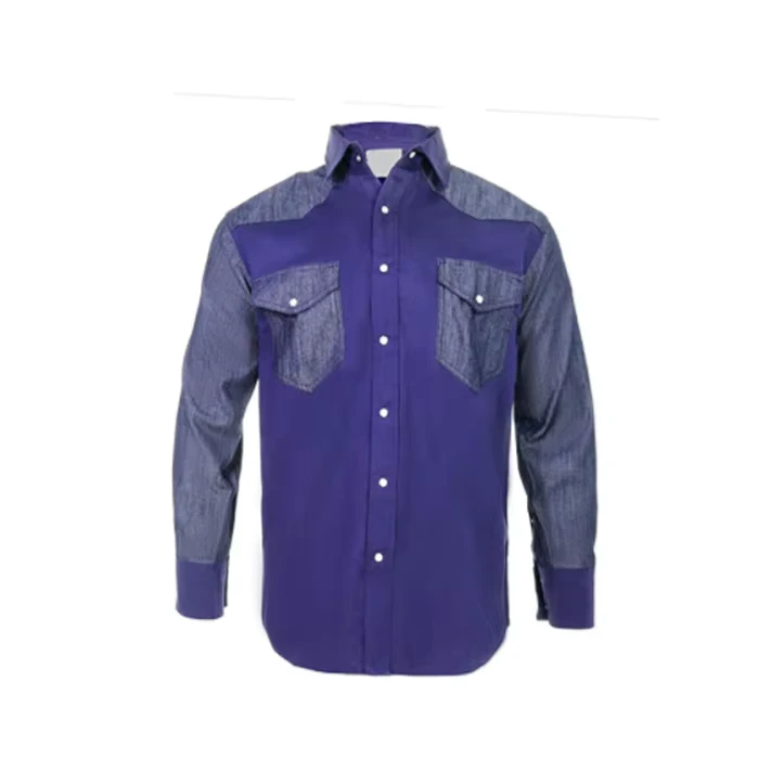 High-Quality-Western-Style-Flame-Resistant-FR-Safety-Shirt-Retardant-Workwear-Work-Shirts