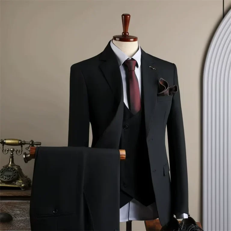 High-Quality-XXL-Three-Piece-Mens-Wedding-Suit-Set-Business-Office-Fashion-Blazer-Vest-Top-Zipper-Fly-Mens-Clothing