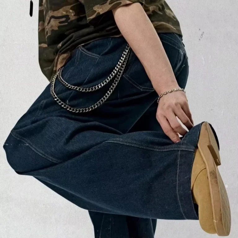 High-Street-American-Style-Baggy-Jeans-Men-Heavyweight-Washed-Cotton-Curved-Cargo-Pants-Oversized-Wide-Leg-Denim-Trousers