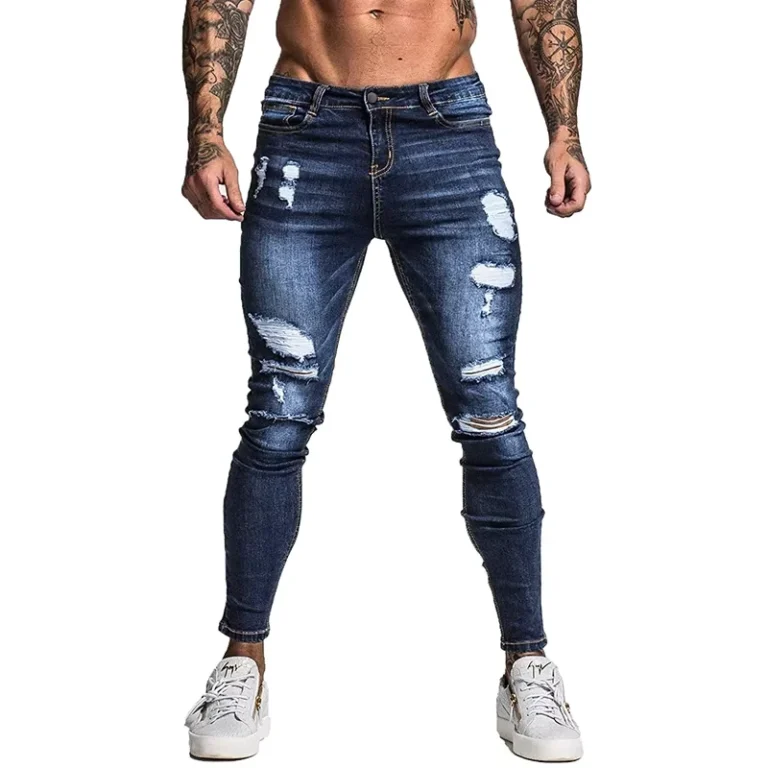 High-Street-American-Style-Denim-Ragged-Jeans-Clothes-Mens-Slim-Fit-Ruined-Jeans
