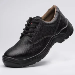 High Temperature Protection Waterproof Oil Resistant Double Safety Shoes Anti Smashing Steel Toe Microfiber Leather Welding Safe