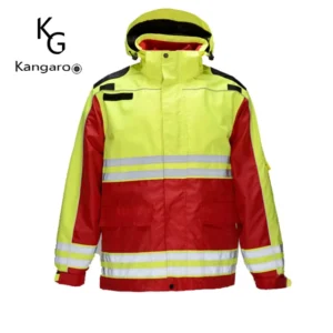 High Vis Protective Fireproof Flame Resistant Rescue Team Uniform Suits