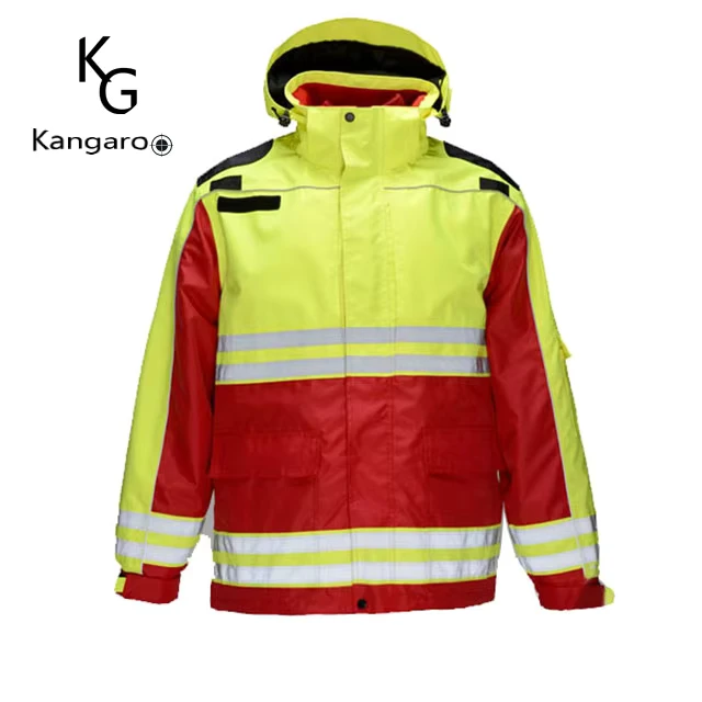 High Vis Protective Fireproof Flame Resistant Rescue Team Uniform Suits