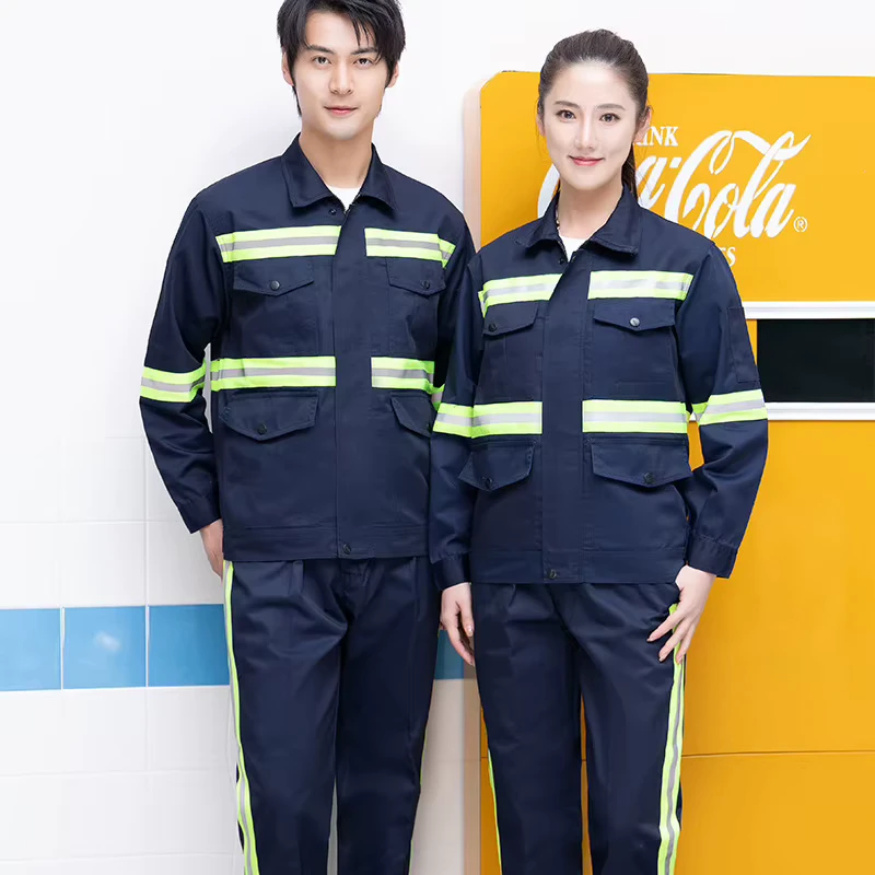 High Vis Reflective Safety Clothes Work Clothes Uniform Industrial Workwear Suit for Work Night
