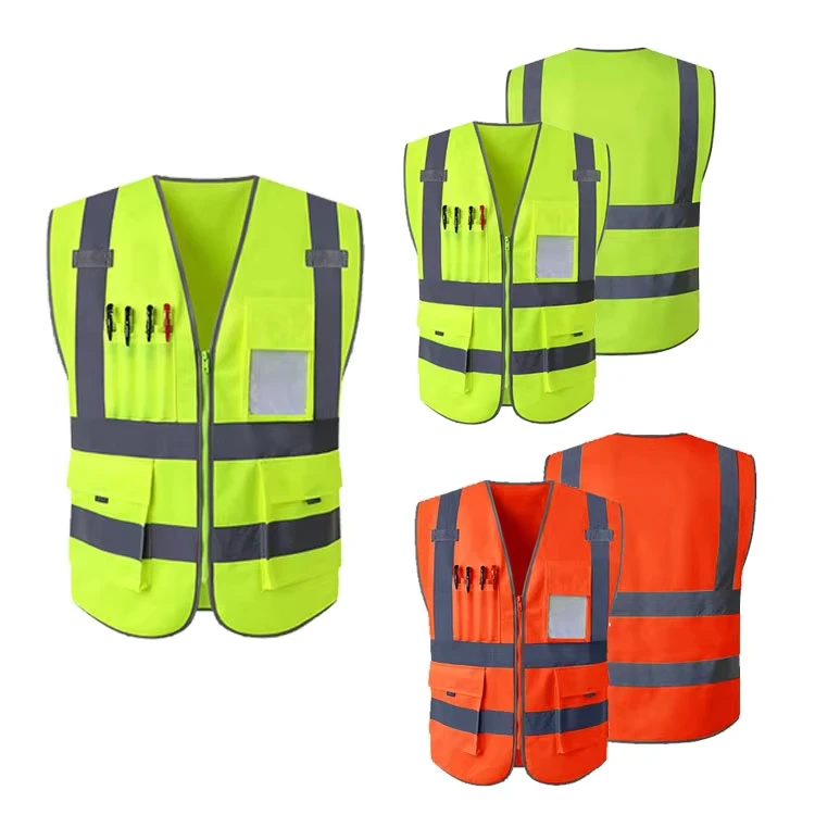 High Vis Reflective Safety Jacket for Construction
