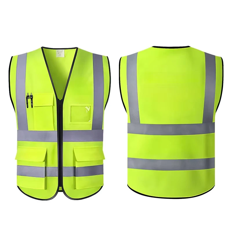 High Vis Reflective Safety Vest Construction Apparel Safety Clothing High Visibility Vest Safety Apparel