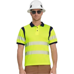 High Vis Reflective Security Polo Shirts for Men Women