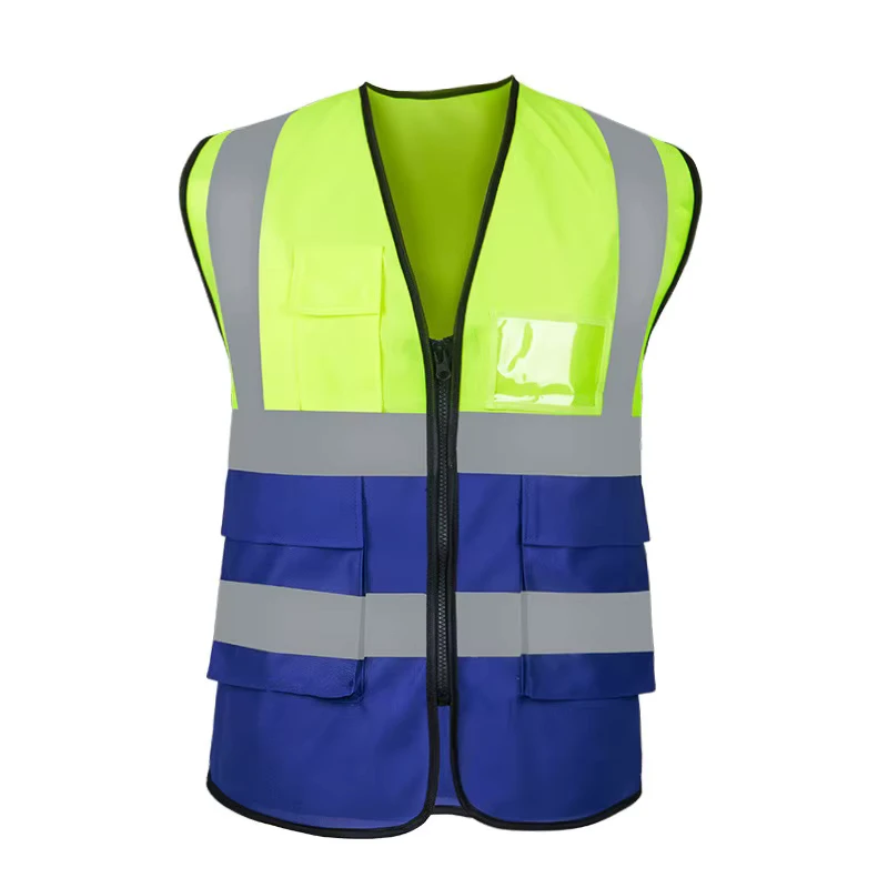 High Visibility 100% Polyester Reflective Security Safety Reflector Vest Breathable Customizable Logo Reflective Vest