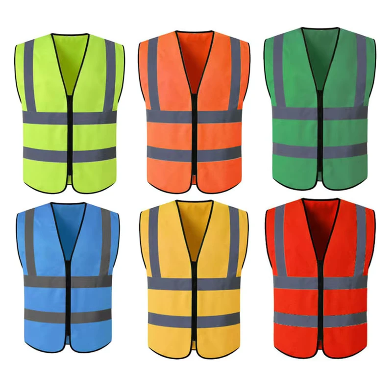 High Visibility ANSI Class 2 Breathable 100% Polyester Motorbike Safety Vest 120gsm