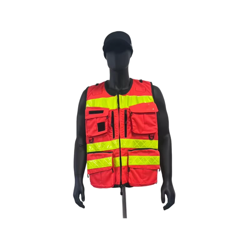 High Visibility ANSI Class 2 Safety Vest with Imported Reflective Material Customizable Logo & OEM ODM Support