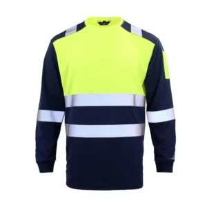 High Visibility ANSI Class 3 Polyester T Shirt with LED Flash Reflective Safety Customized Logo M 4XL Sizes