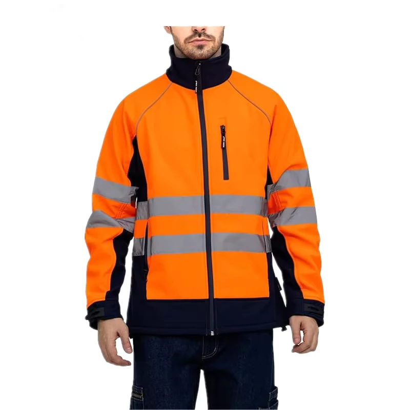 High Visibility ANSI Class 3 Reflective Safety Jacket Waterproof Winter Thickened with Customized Logo