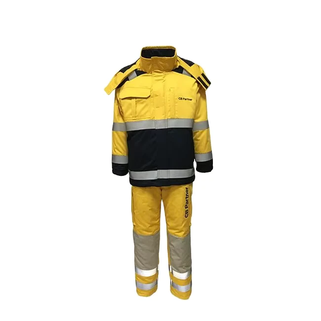 High Visibility Anti Static Breathable Flame Retardant Waterproof Windproof Thermal 100% Polyester PU Thick Engineer Safety